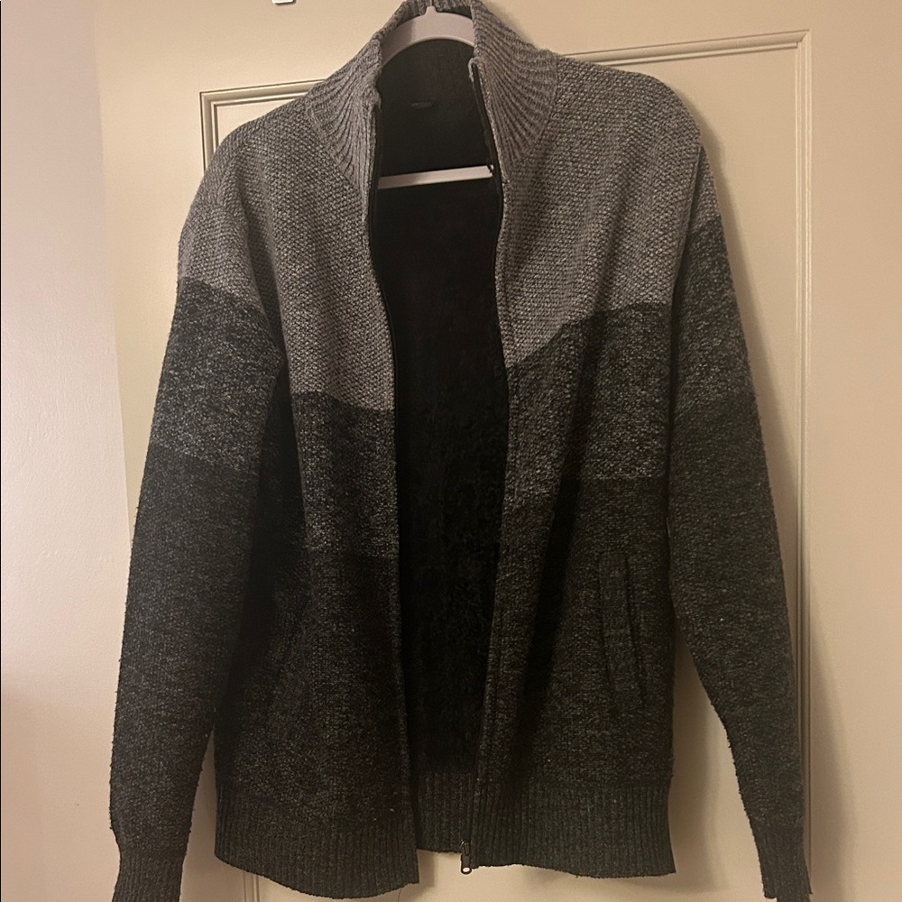 Men's Gray and Black 7Diamonds Sweater